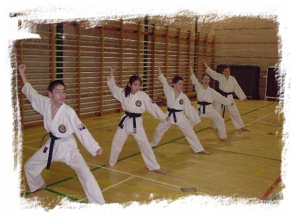 Black Belts doing kata